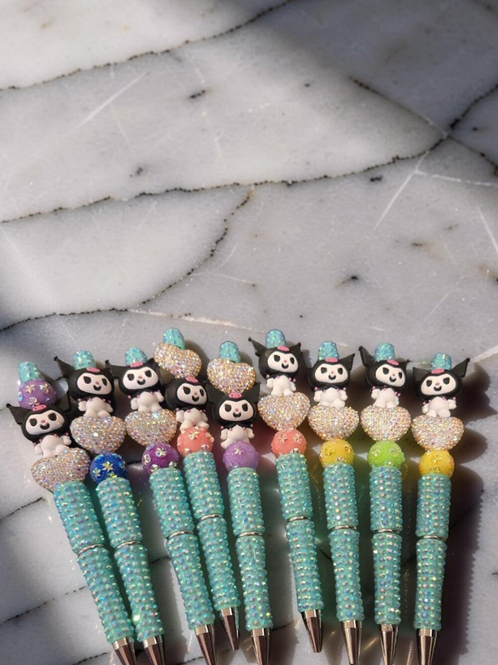 Aqua Blue Kuromi Ink Pens~ 12$ each